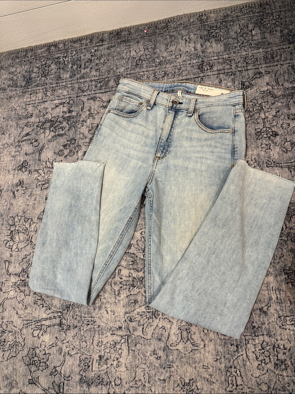 rag & bone Nina High-Rise Ankle Cigarette Jeans- 25